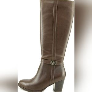 Giani Bernini brown leather boots Wide Calf 11